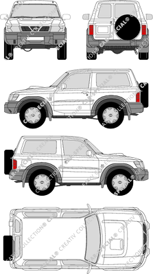 Nissan Patrol GR, GR, combi, 3 Doors (2000)