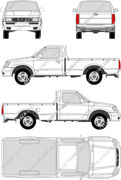 Nissan Pick-Up Pick-up, 1996–2004 (Niss_019)