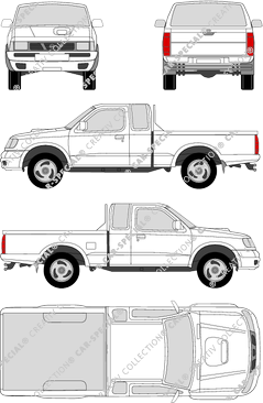 Nissan Pick-Up, Pick-up, cabina singola, estesa (1998)