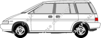 Nissan Prärie Pro station wagon, 1988–1998