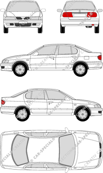 Nissan Primera berlina, 1998–2000 (Niss_025)