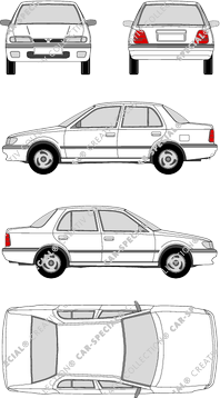 Nissan Sunny, 1990–2000 (Niss_032)