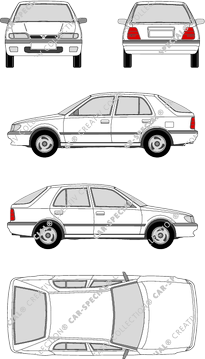 Nissan Sunny, Hatchback, 5 Doors