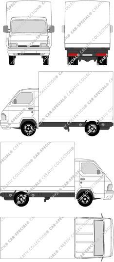 Nissan Trade fourgon, 1987–2004 (Niss_041)