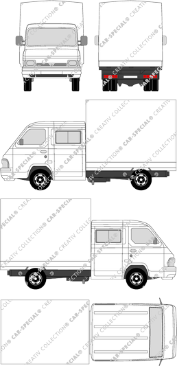 Nissan Trade 3.0, 3.0, van/transporter, double cab (1987)