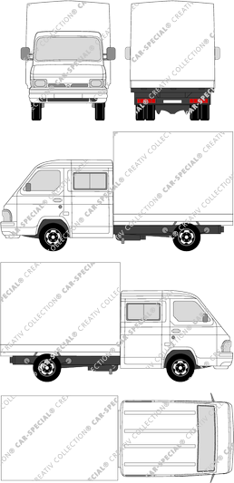 Nissan Trade fourgon, 1987–2004 (Niss_043)