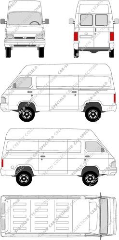 Nissan Trade van/transporter, 1987–2004 (Niss_044)