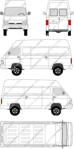 Nissan Trade fourgon, 1987–2004 (Niss_044)