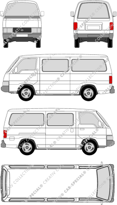 Nissan Urvan, minibus (1973)