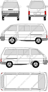 Nissan Vanette Minibus, 1985–1993 (Niss_046)