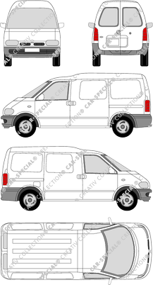 Nissan Vanette Cargo fourgon, 1985–1993 (Niss_047)