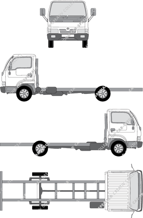 Nissan CabStar Chassis for superstructures, 1992–2007 (Niss_053)