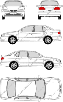 Nissan Primera, limusina, 4 Doors (2000)