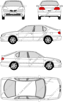 Nissan Primera Hatchback, 2000–2002 (Niss_055)