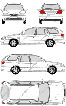 Nissan Primera station wagon, 2000–2002 (Niss_056)