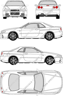 Nissan Skyline Coupé, 1999–2002 (Niss_057)