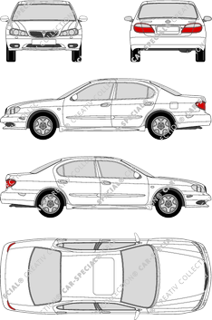 Nissan Maxima QX, Limousine, 4 Doors (2000)