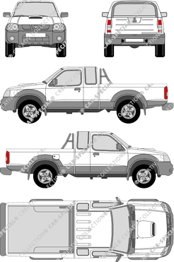 Nissan Navara 2.5 DI, King Cab, 2.5 DI, Pick-up, Einzelkabine, verlängert, 2 Doors (2005)