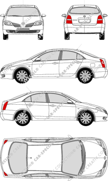 Nissan Primera berlina, 2002–2007 (Niss_064)