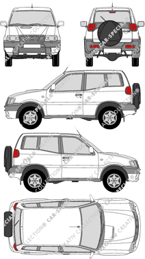 Nissan Terrano station wagon, 2002–2004 (Niss_066)