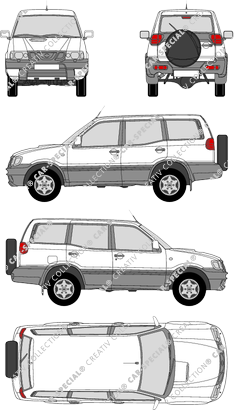 Nissan Terrano Station wagon, 2002–2004 (Niss_067)