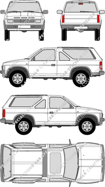 Nissan Terrano station wagon, 1985–1997 (Niss_082)