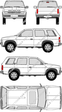 Nissan Terrano Station wagon, 1985–1997 (Niss_083)