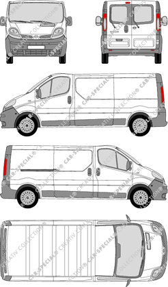 Nissan Primastar Kastenwagen, 2002–2018 (Niss_098)