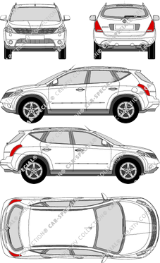 Nissan Murano station wagon, 2005–2009 (Niss_134)