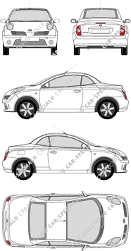 Nissan Micra Coupé-Cabrio, 2005–2009 (Niss_137)