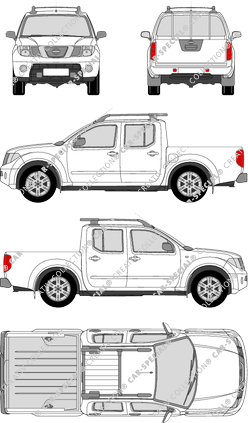 Nissan Navara Pick-up, 2006–2015 (Niss_140)