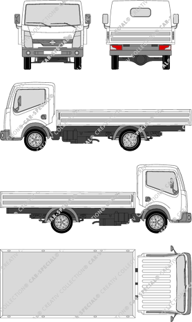 Nissan CabStar, catre, L2, cabina individual (2007)