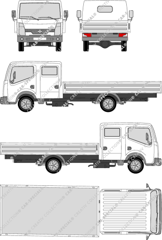 Nissan CabStar, platform, L3, double cab (2007)