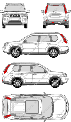 Nissan X-Trail, 2007–2014 (Niss_154)