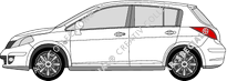 Nissan Tiida Hatchback, 2007–2011