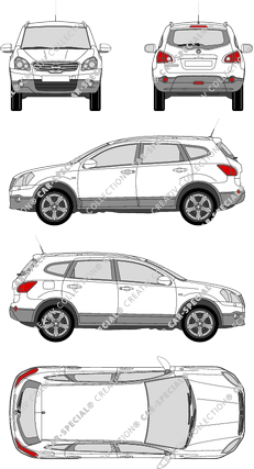 Nissan Qashqai station wagon, 2008–2013 (Niss_157)