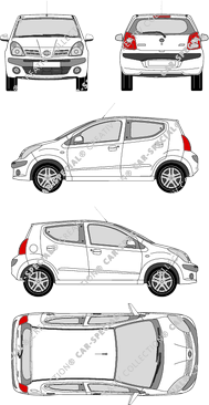 Nissan Pixo, 2009–2013 (Niss_161)