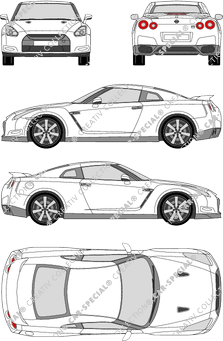 Nissan GT-R Coupé, 2007–2010 (Niss_163)