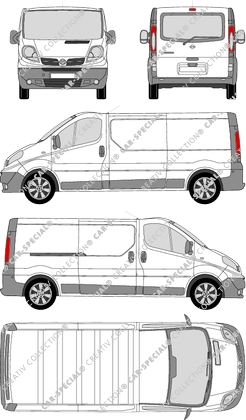 Nissan Primastar furgón, 2008–2021 (Niss_171)