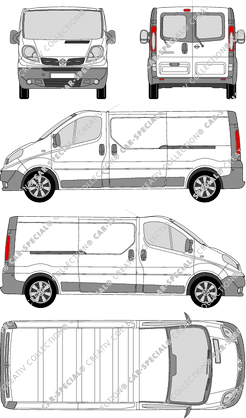 Nissan Primastar fourgon, 2008–2021 (Niss_176)