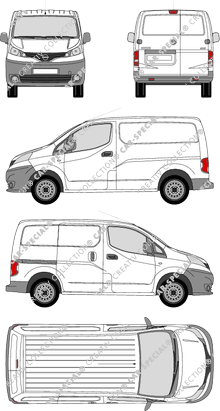 Nissan NV200 Kastenwagen, 2009–2020 (Niss_187)