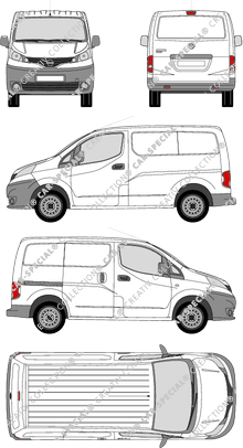 Nissan NV200 Kastenwagen, 2009–2020 (Niss_191)