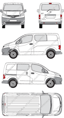 Nissan NV200 Kastenwagen, 2009–2020 (Niss_193)