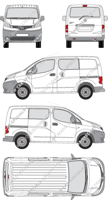 Nissan NV200 Kastenwagen, 2009–2020 (Niss_194)