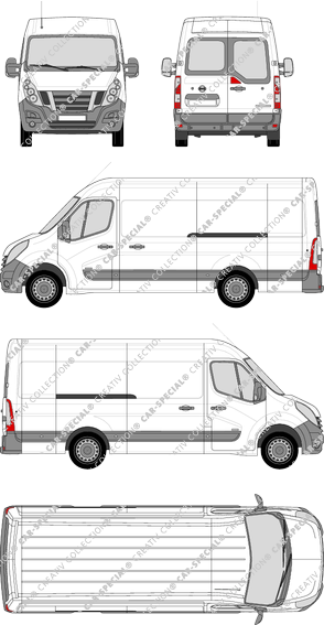 Nissan NV400 van/transporter, 2012–2020 (Niss_238)