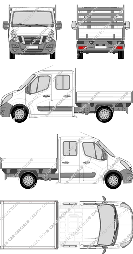 Nissan NV400 pianale, 2012–2020 (Niss_242)