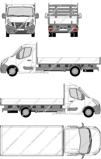 Nissan NV400, RWD, pianale, L4, Einzelkabine (2012)