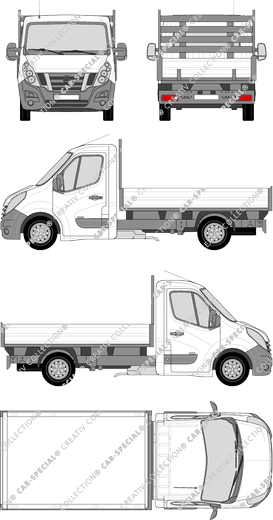 Nissan NV400 catre, 2012–2020 (Niss_246)