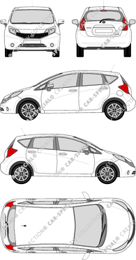 Nissan Note, 2012–2020 (Niss_248)