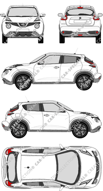 Nissan Juke, Station wagon, 5 Doors (2014)